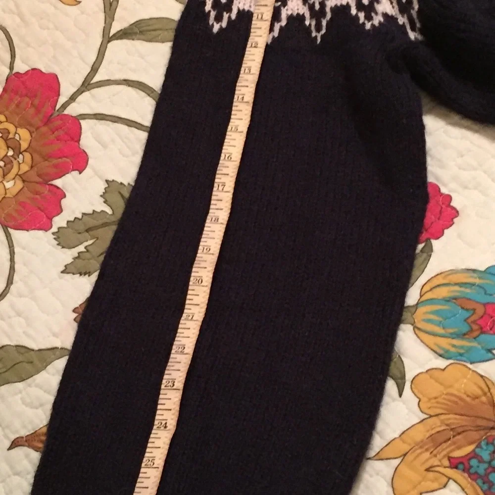Navy Blue Fair Isle Sweater - Picture 7 of 7
